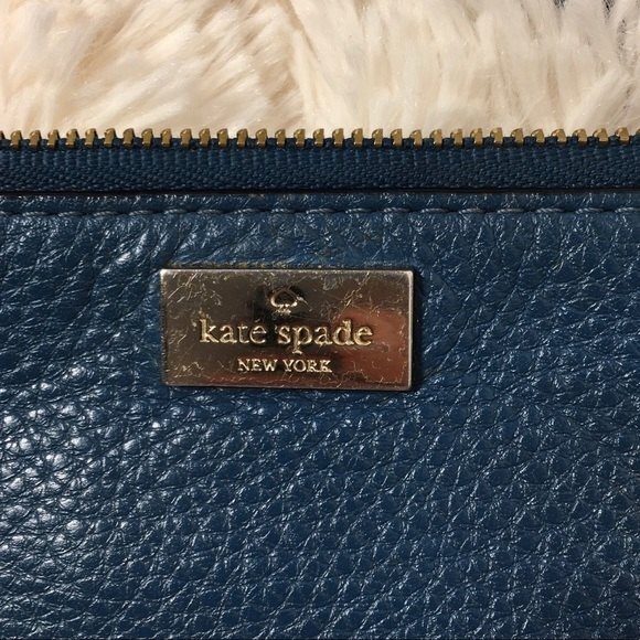 Kate Spade Highland Place Bee Wristlet Dark Denim - Picture 8 of 8